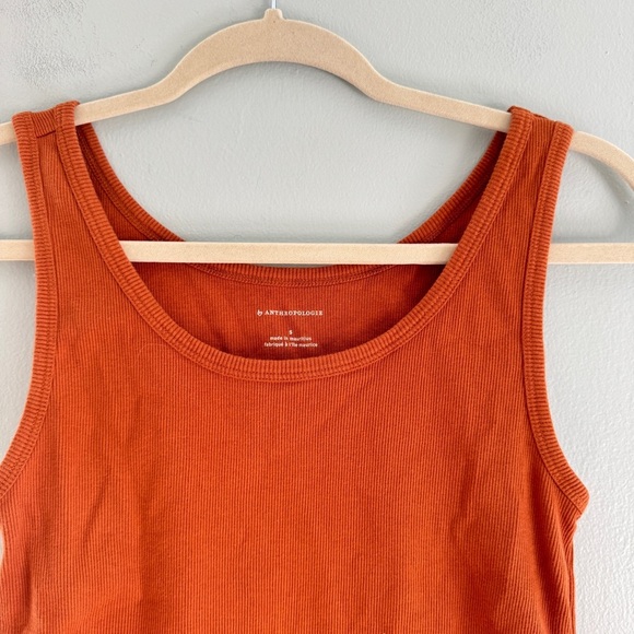 Anthropologie Cinch Sides Rib Tank Top - Picture 2 of 7